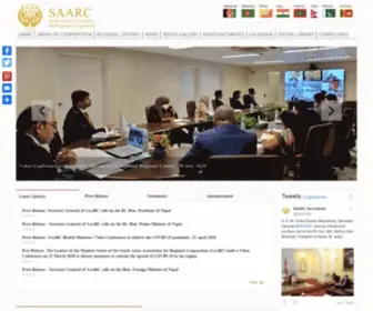 Saarc-Sec.org(SAARC SECRETARIAT) Screenshot