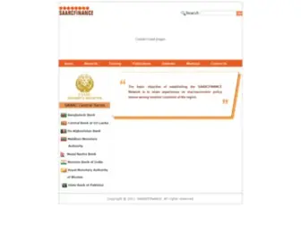 SaarcFinance.org(SAARC FINANCE) Screenshot