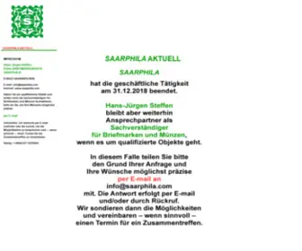 Saarphila.com(Münzen) Screenshot