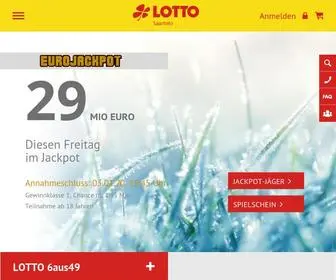 Saartoto.de Screenshot