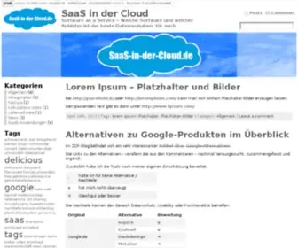 Saas-IN-Der-Cloud.de(SaaS in der Cloud) Screenshot