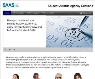 Saas.gov.uk(Student Awards Agency For Scotland) Screenshot