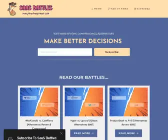 Saasbattles.com(SaaS Battles) Screenshot