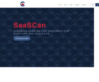 Saascan.ca(Canadian SaaS Metrics Research) Screenshot