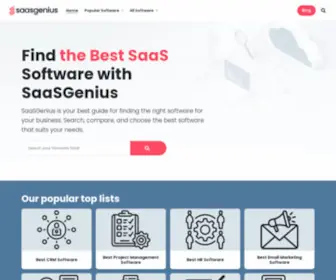 Saasgenius.com(Find The Best Software As A Service With SaaS(G) 2023) Screenshot