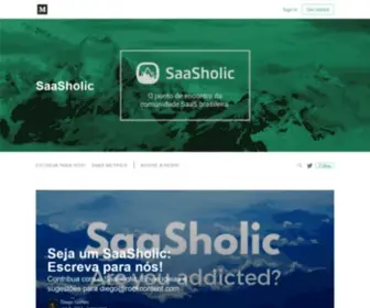 Saasholic.com(We help early stage Startups grow) Screenshot
