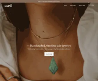 Saasil.co(Handcrafted, timeless jade jewelry) Screenshot