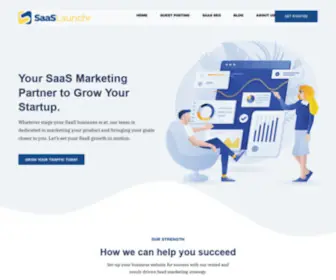 Saaslaunchr.com(SaaS Marketing Agency) Screenshot