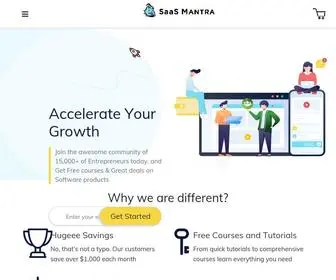 Saasmantra.com(Buy High Quality & Powerful Software Tools on Lifetime Deals for your business growth) Screenshot