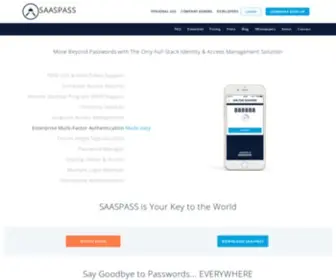 Saaspass.com(SAASPASS is The Cloud Based Two Factor Authentication) Screenshot