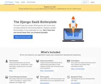 Saaspegasus.com(The Pegasus SaaS boilerplate) Screenshot