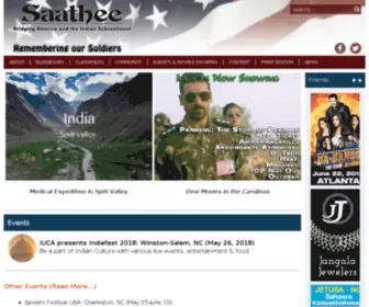 Saathee.com(Bridging America and the Indian Subcontinent) Screenshot