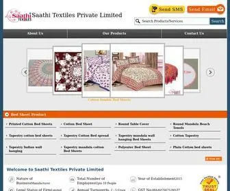 Saathitextile.com(Saathi Textiles Private Limited) Screenshot