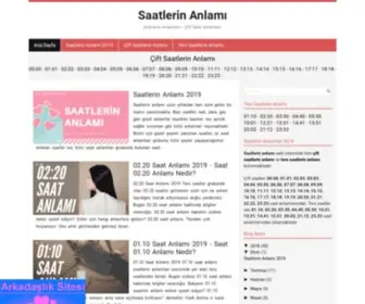 Saatinanlami.com(Saatlerin Anlam) Screenshot