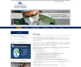 Saatucson.com(Southern Arizona Anesthesia Services P.C) Screenshot