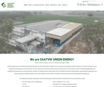 Saatvikgroup.com(India,s Largest Solar Cell Manufacturer) Screenshot