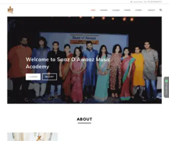 Saazoaawaaz.com(Saaz O Awaaz Music Academy in Bangalore) Screenshot