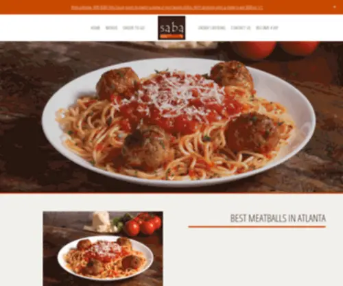 Saba-Restaurant.com(Saba Restaurant) Screenshot