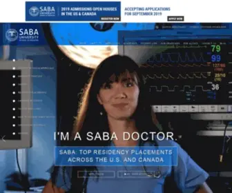 Saba.edu(Saba University School of Medicine) Screenshot