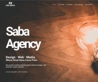 Sabaagency.com(Saba Agency) Screenshot