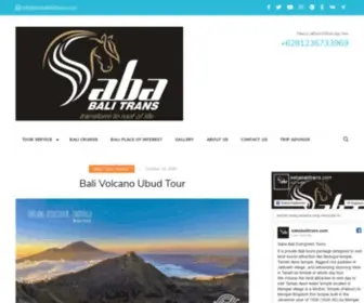 Sababalitrans.com(SABA BALI TRANS) Screenshot