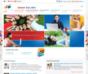 Sabah.edu.my(Sabah Edu.Net) Screenshot