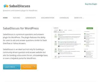 Sabaidiscuss.com(SabaiDiscuss for WordPress) Screenshot