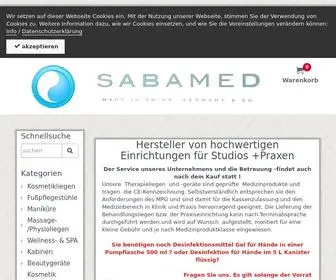 Sabamed.ch(Kosmetik-Liegen,Behandlungsstuehle,Fusspflegestuehle,Stuehle) Screenshot