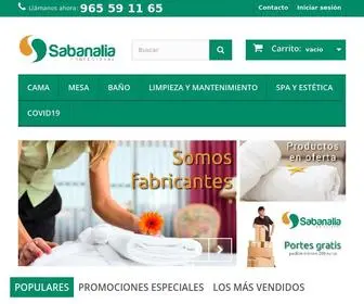 Sabanaliaprofesional.com(Ropa de cama y sábanas para hoteles u hostelería al mayor) Screenshot