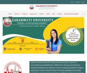 Sabarmatiuniversity.edu.in(Sabarmati University) Screenshot