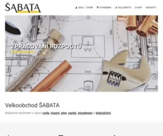 Sabata.cz(Velkoobchod ŠABATA) Screenshot