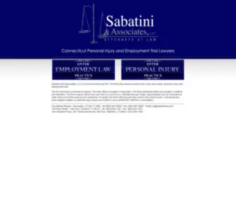 Sabatinilaw.com(Sabatini and Associates) Screenshot