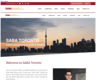 Sabatoronto.com(South Asian Bar Association of Toronto) Screenshot