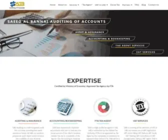 Sabauditing.ae(SAB Auditing of Accounts) Screenshot