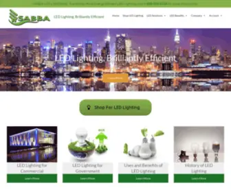 Sabba.com(Energy Efficient LED Lighting Solutions Commercial Government) Screenshot