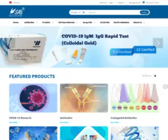 Sabbiotech.com(Antibodies & Bioreagents Manufacturer) Screenshot
