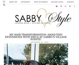 Sabbystyle.com(Sabby Style) Screenshot