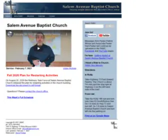 SABChurch.org(Salem Avenue Baptist Church) Screenshot