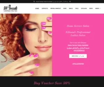 Sabeautisalon.com(Home Service Salon) Screenshot