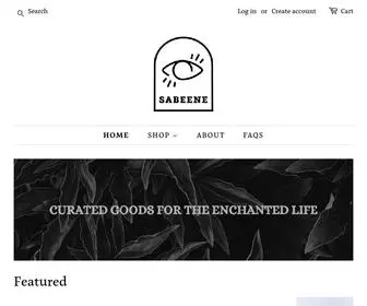 Sabeene.com(Shop Curated Goods for the Enchanted Life) Screenshot