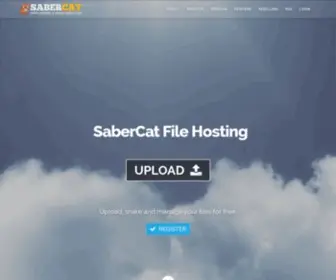 Sabercathost.com(Upload Files) Screenshot