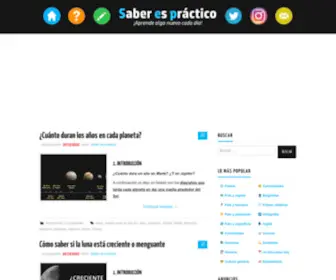 Saberespractico.com(Saber es práctico) Screenshot