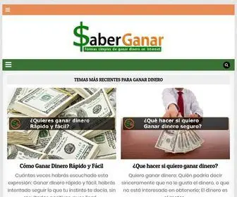 Saberganar.com(Saber Ganar Dinero en Internet y mucho m) Screenshot