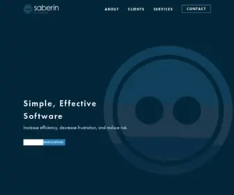 Saberinsystems.com(The Saberin Group) Screenshot