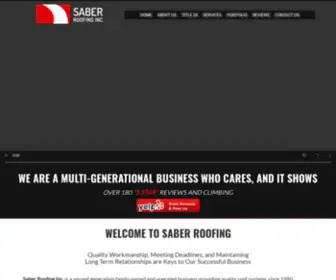 Saberroofing.com(Saber Roofing) Screenshot