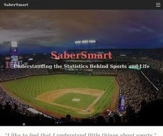 Sabersmartblog.com(Understanding the Statistics Behind Sports and Life) Screenshot