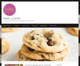 Saberycomer.com(Saber y Comer) Screenshot