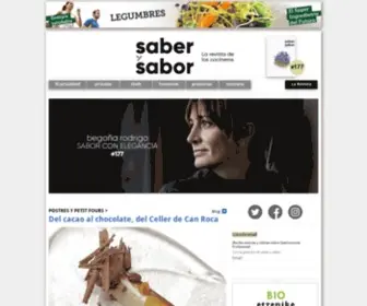Saberysabor.com(Revista de Cocina Profesional) Screenshot