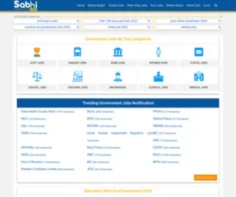 Sabhijobs.com(Leading Portal for Sabhi Jobs Across India) Screenshot