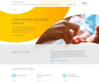 Sabic-IP.com(SABIC's Innovative Plastics Home) Screenshot